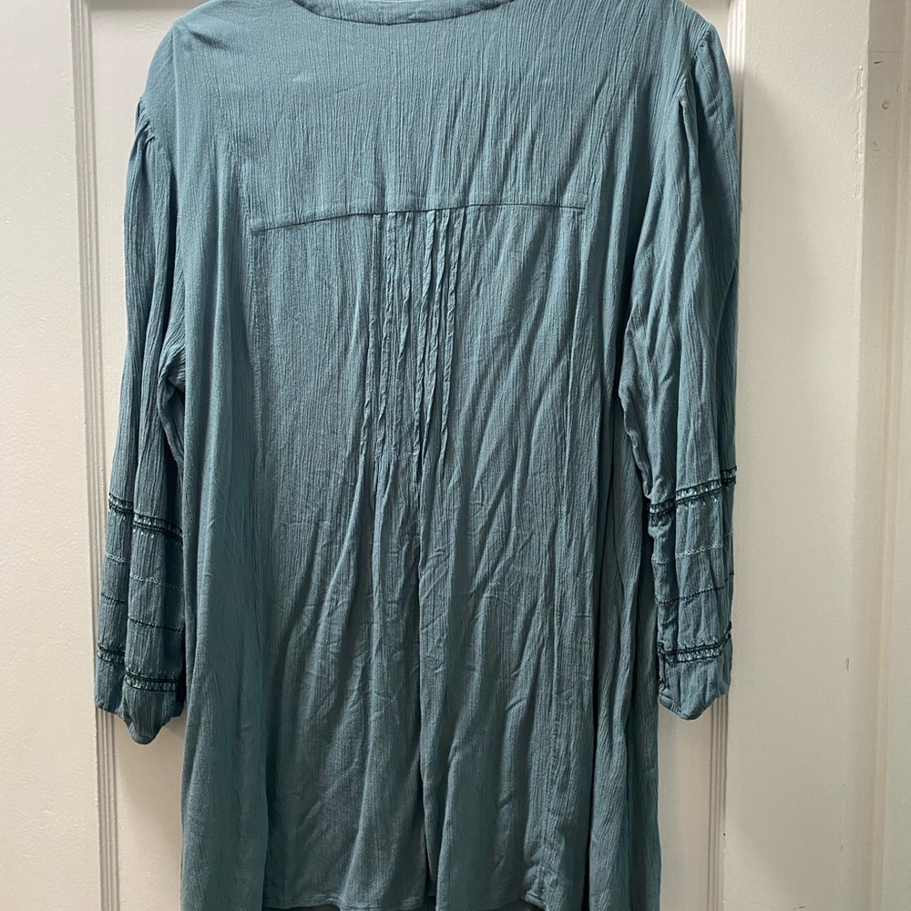 J. Jill Teal Button-Up Blouse xl tall - Picture 4 of 4